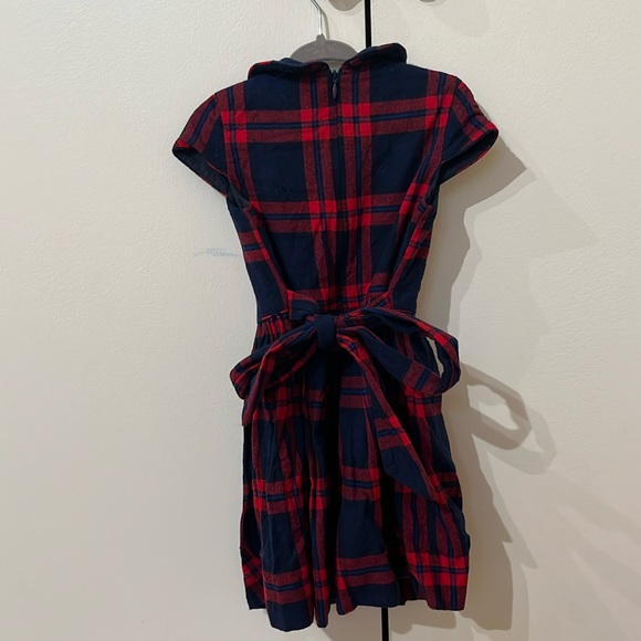 Size 4 Busy Bees Red and Navy Blue Girls Holiday Dress - Picture 1 of 3